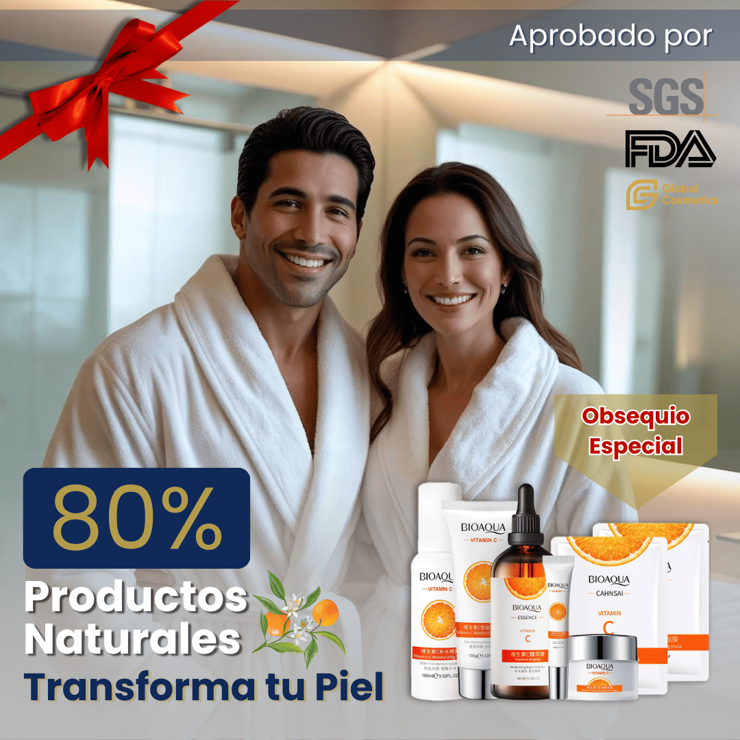 Ilumina, Refresca y Cuida Todo Tipo de Piel. Kit Facial con Vitamina C