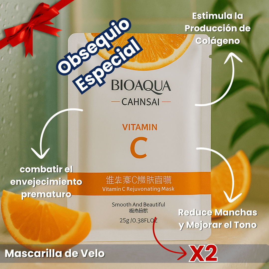 Ilumina, Refresca y Cuida Todo Tipo de Piel. Kit Facial con Vitamina C